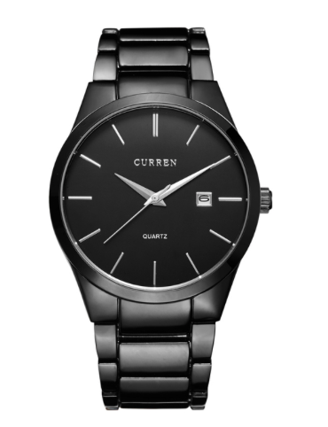 Montre Curren noire pour hommes